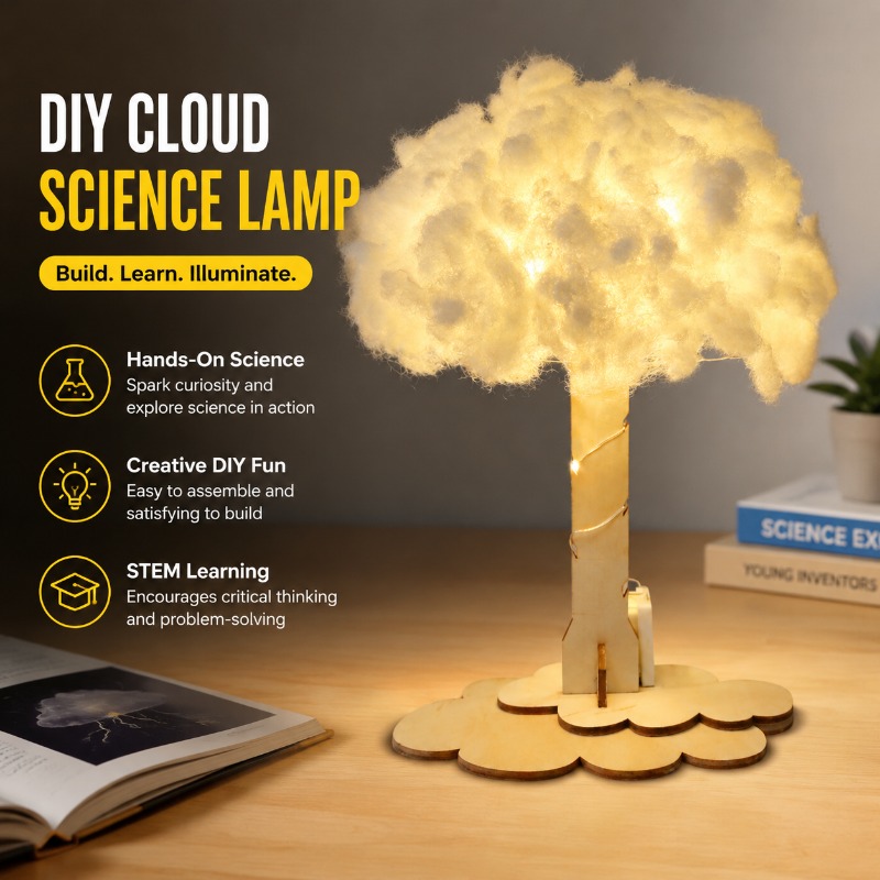Science Project Toys Making - طقم تجربة علمية لصنع مصباح السحابة