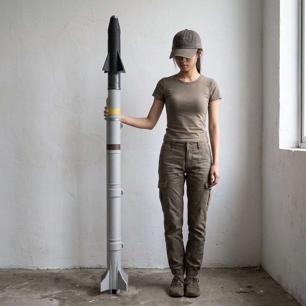 Science Exhibition Models - نموذج صاروخ AIM-9X سايدويندر كبير الحجم